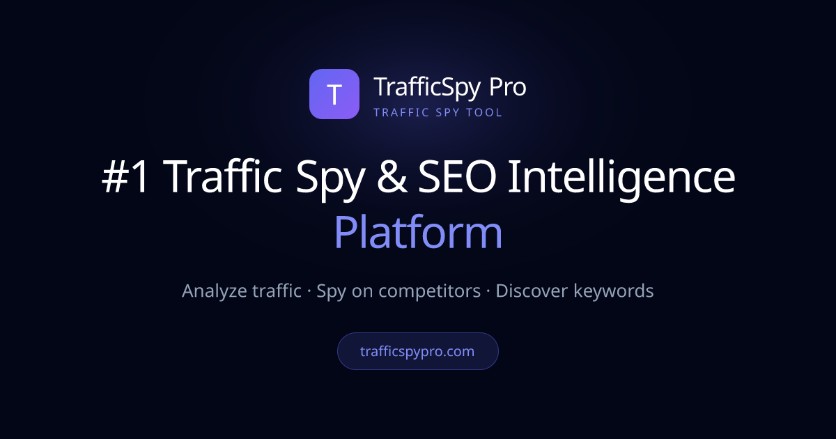 TrafficSpy Pro — #1 Traffic Spy Tool & SEO Intelligence Platform